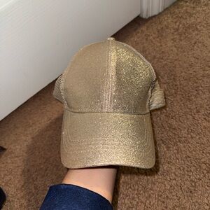 Gold Glitter Hat